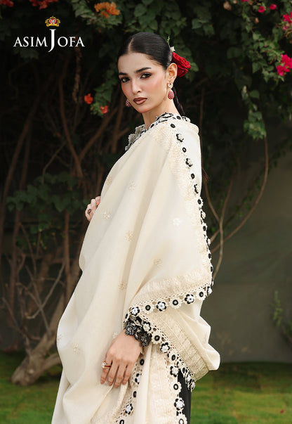 AJULC-01 Embroidered Chikankari Unstitched 3 Pcs