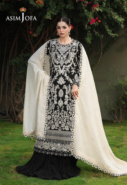 AJULC-01 Embroidered Chikankari Unstitched 3 Pcs