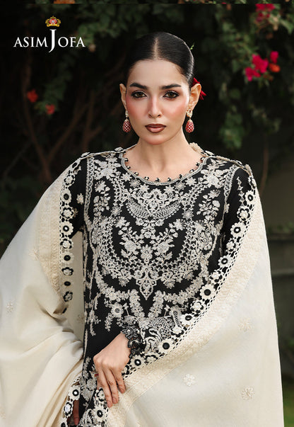 AJULC-01 Embroidered Chikankari Unstitched 3 Pcs