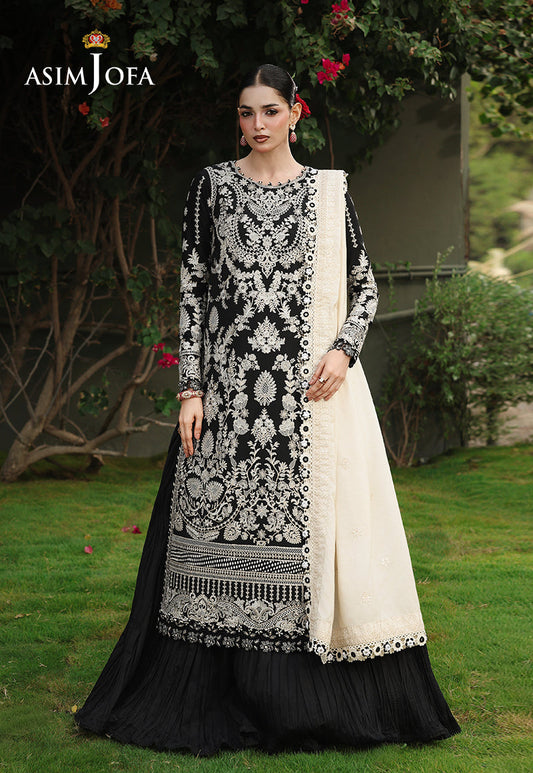AJULC-01 Embroidered Paper Cotton Unstitched 3 Pcs