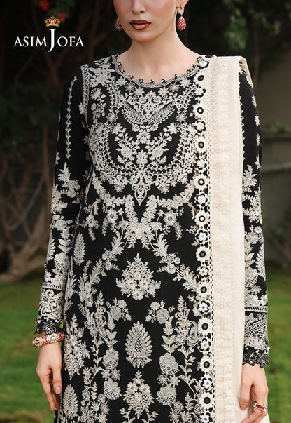AJULC-01 Embroidered Chikankari Unstitched 3 Pcs