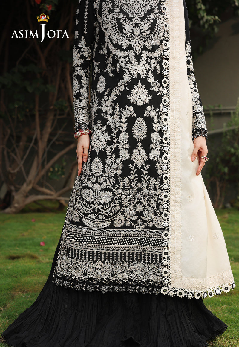 AJULC-01 Embroidered Chikankari Unstitched 3 Pcs