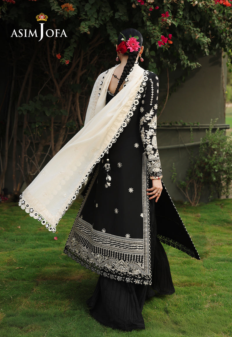 AJULC-01 Embroidered Chikankari Unstitched 3 Pcs