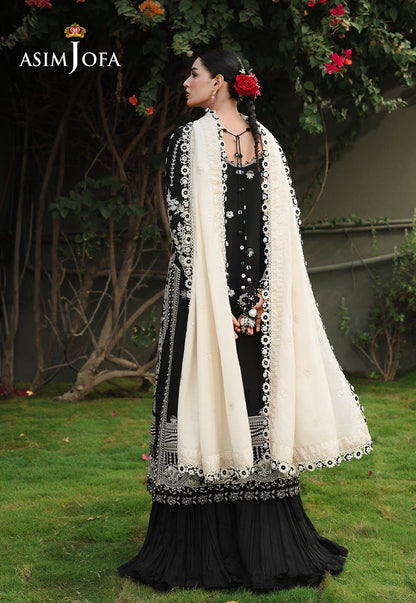 AJULC-01 Embroidered Chikankari Unstitched 3 Pcs