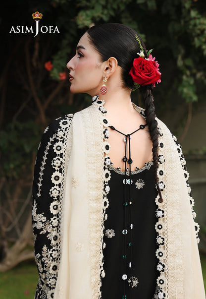 AJULC-01 Embroidered Chikankari Unstitched 3 Pcs