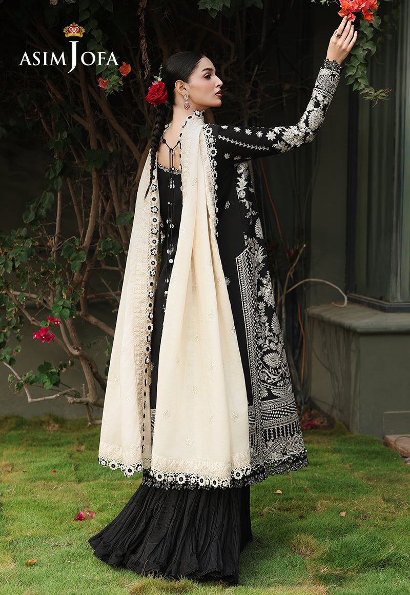 AJULC-01 Embroidered Chikankari Unstitched 3 Pcs