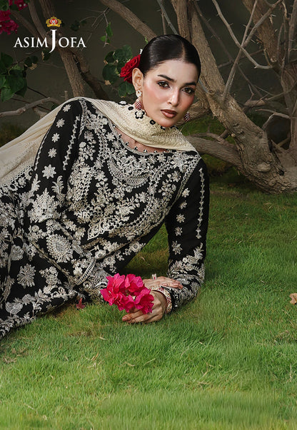 AJULC-01 Embroidered Chikankari Unstitched 3 Pcs