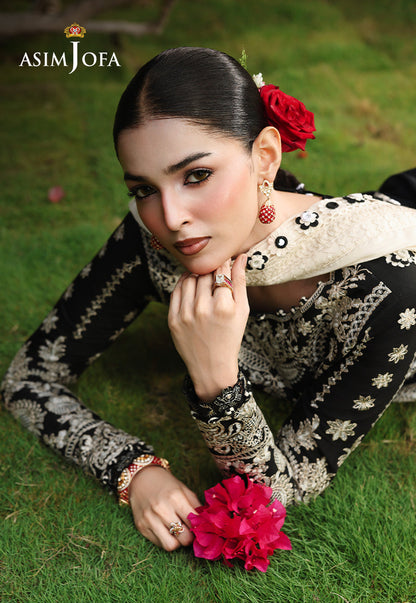 AJULC-01 Embroidered Chikankari Unstitched 3 Pcs