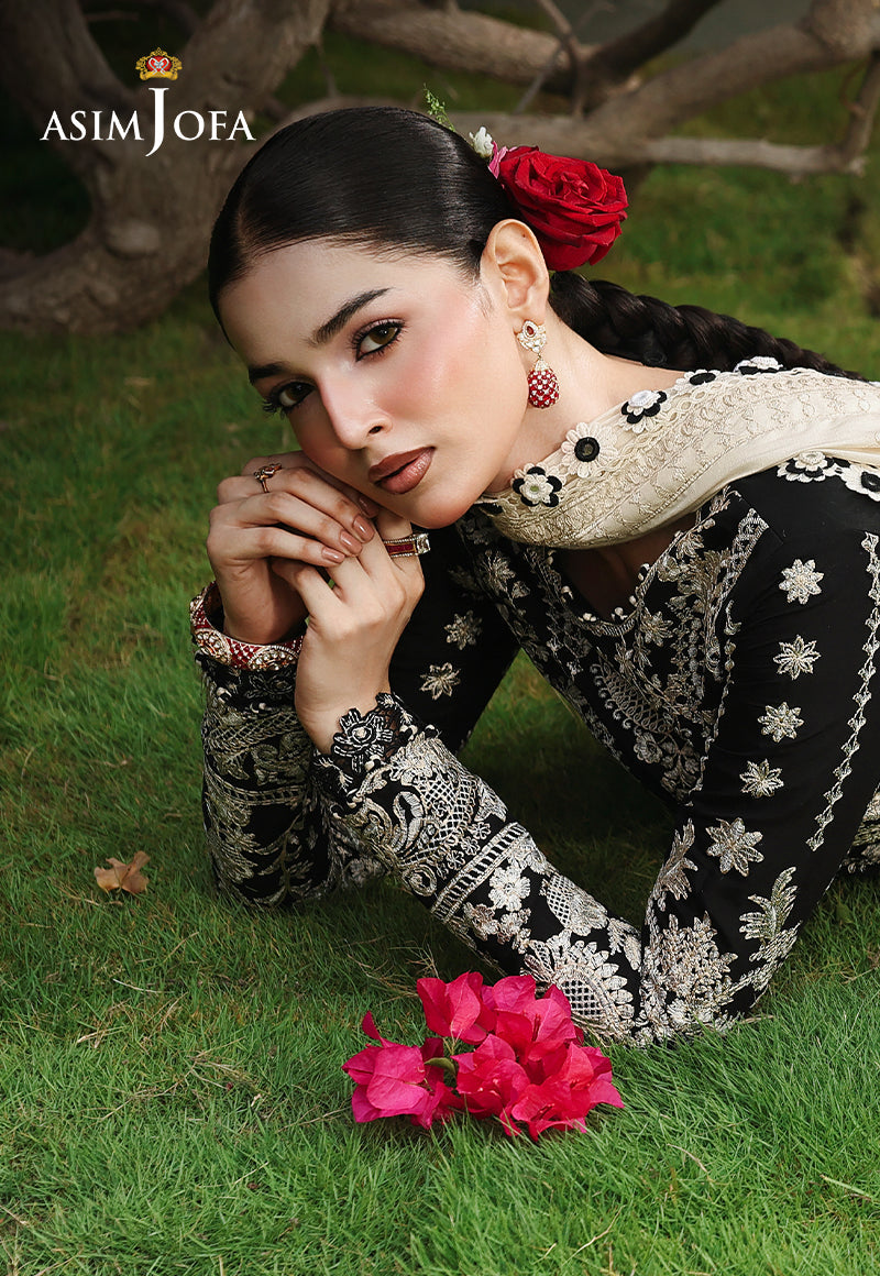 AJULC-01 Embroidered Chikankari Unstitched 3 Pcs