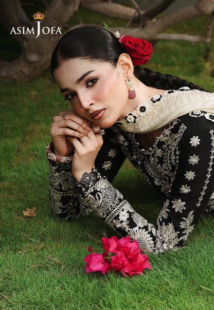 AJULC-01 Embroidered Chikankari Unstitched 3 Pcs