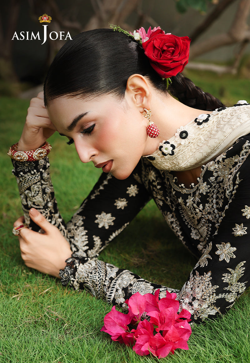 AJULC-01 Embroidered Chikankari Unstitched 3 Pcs