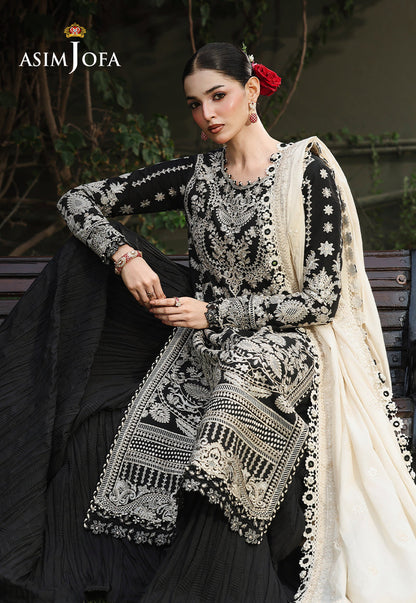 AJULC-01 Embroidered Chikankari Unstitched 3 Pcs
