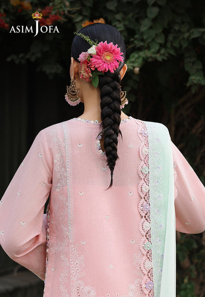 AJULC-06 Embroidered Chikankari Unstitched 3 Pcs