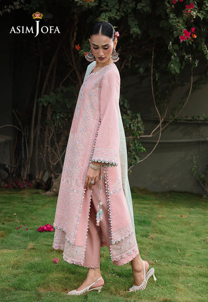 AJULC-06 Embroidered Chikankari Unstitched 3 Pcs