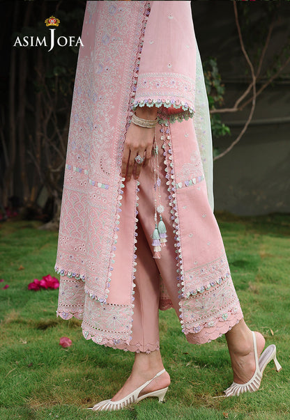 AJULC-06 Embroidered Chikankari Unstitched 3 Pcs