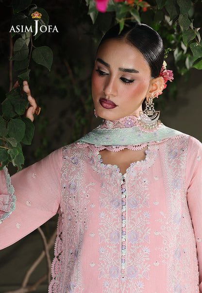 AJULC-06 Embroidered Chikankari Unstitched 3 Pcs