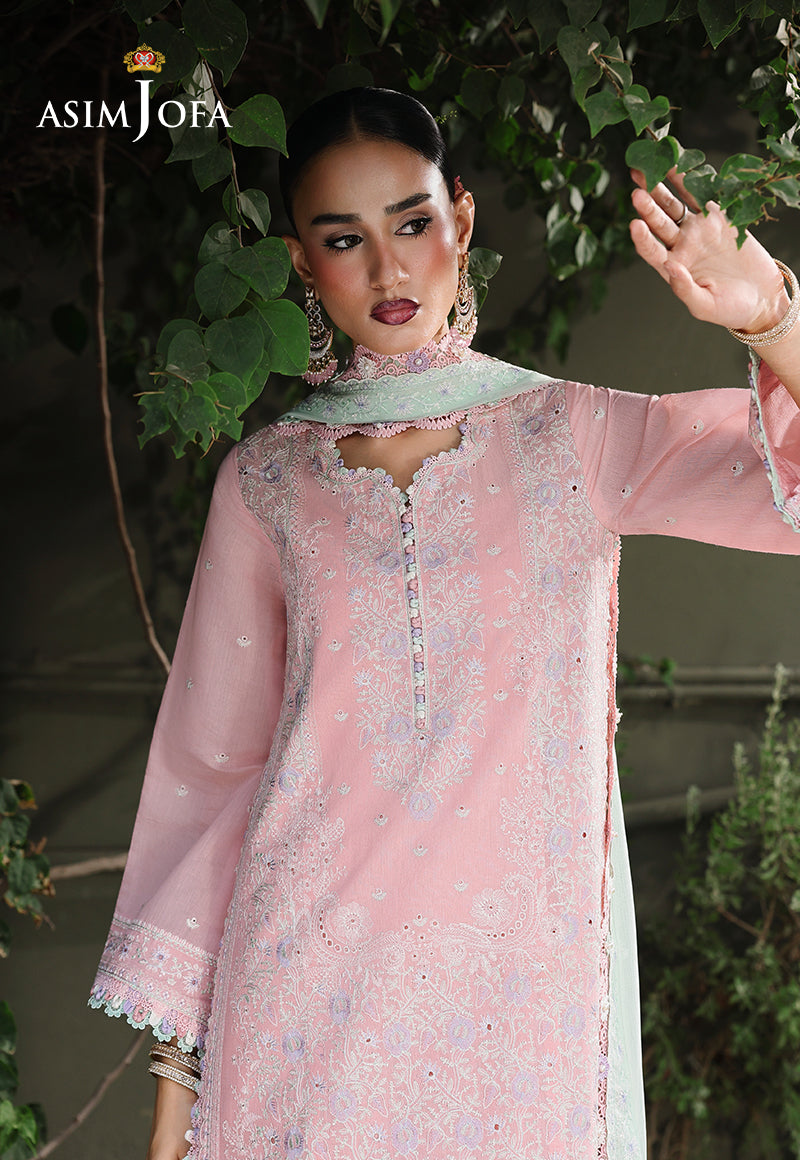 AJULC-06 Embroidered Chikankari Unstitched 3 Pcs