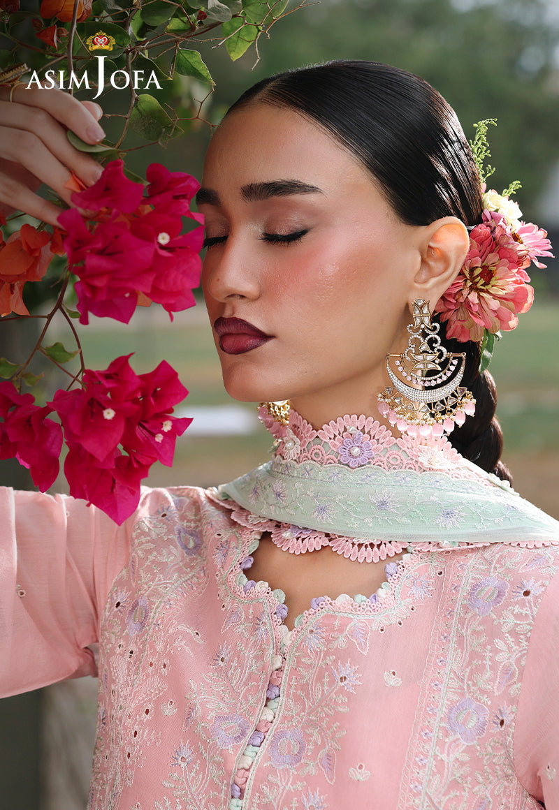 AJULC-06 Embroidered Chikankari Unstitched 3 Pcs