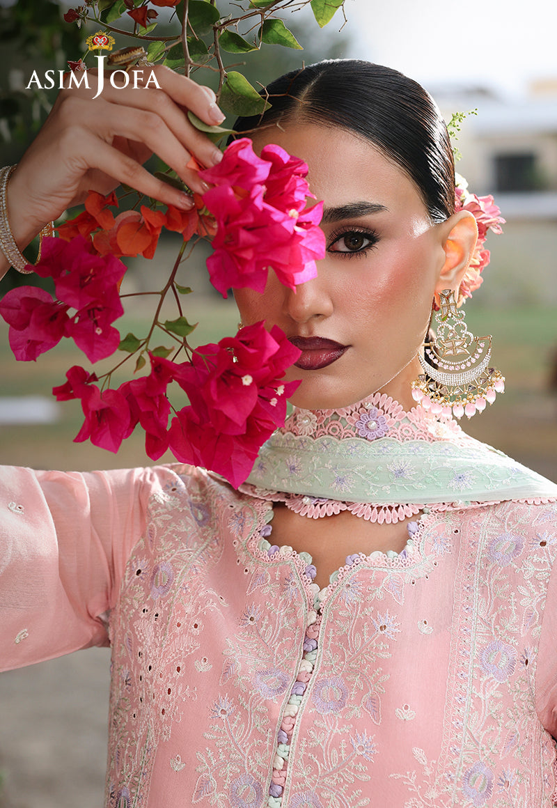 AJULC-06 Embroidered Chikankari Unstitched 3 Pcs