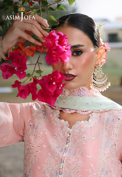AJULC-06 Embroidered Chikankari Unstitched 3 Pcs