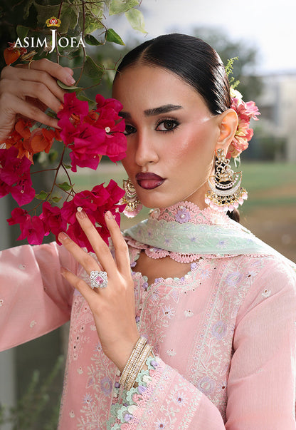 AJULC-06 Embroidered Chikankari Unstitched 3 Pcs