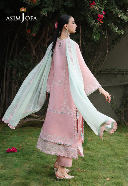 AJULC-06 Embroidered Chikankari Unstitched 3 Pcs