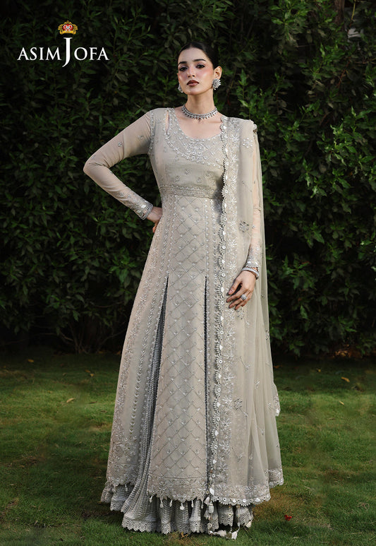 AJULC-08 Embroidered Chiffon Unstitched 3 Pcs