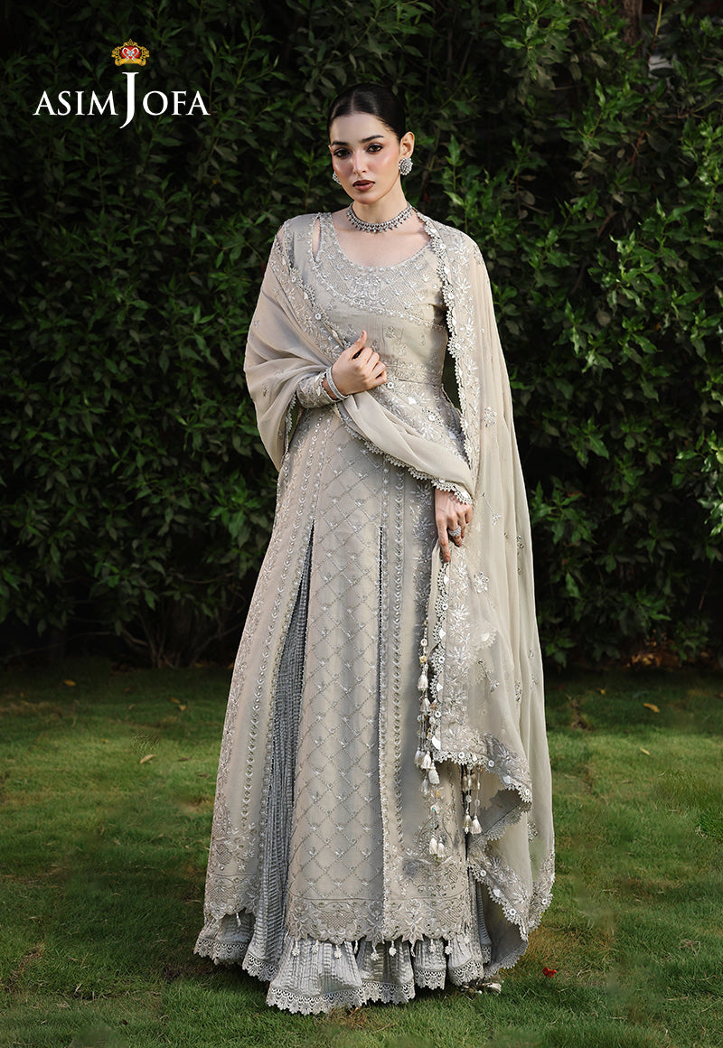 AJULC-08 Embroidered Chikankari Unstitched 3 Pcs