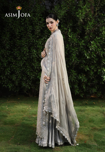 AJULC-08 Embroidered Chikankari Unstitched 3 Pcs