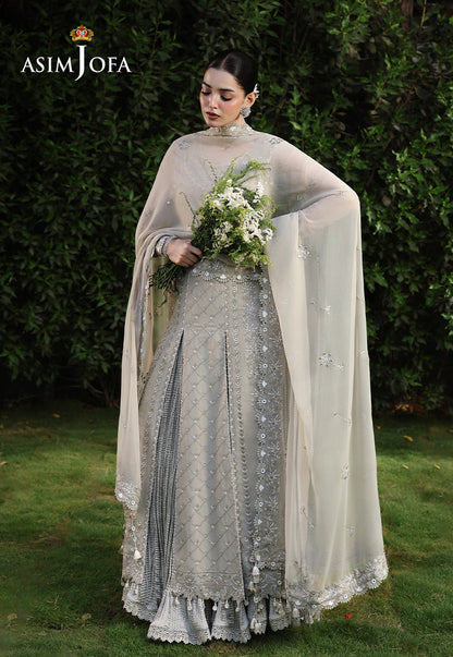 AJULC-08 Embroidered Chikankari Unstitched 3 Pcs
