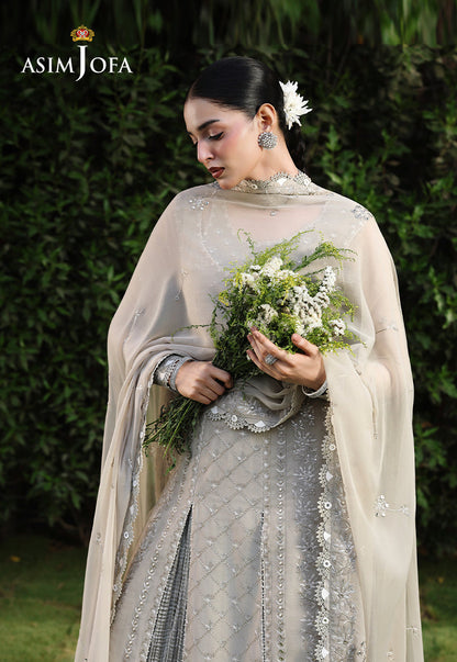 AJULC-08 Embroidered Chikankari Unstitched 3 Pcs