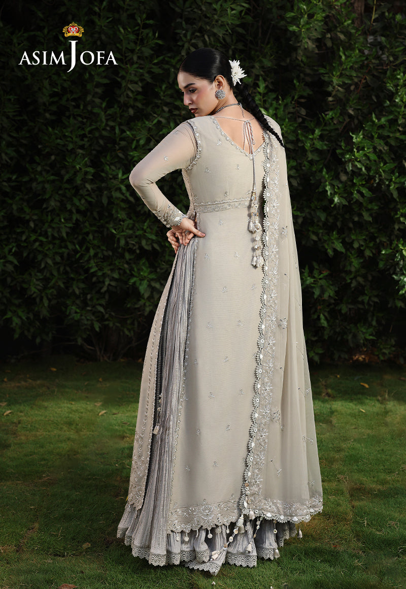 AJULC-08 Embroidered Chikankari Unstitched 3 Pcs