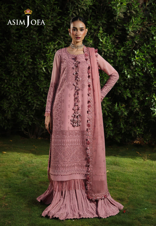 AJULC-03 Embroidered Paper Cotton Unstitched 3 Pcs
