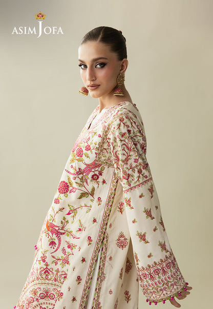AJULM-06 Embroidered Velvet Unstitched 3 Pcs