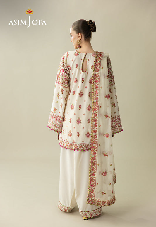 AJULM-06 Embroidered Velvet Unstitched 3 Pcs