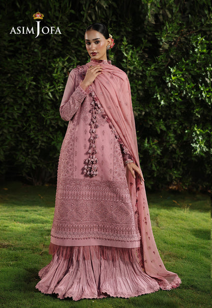 AJULC-03 Embroidered Chikankari Unstitched 3 Pcs