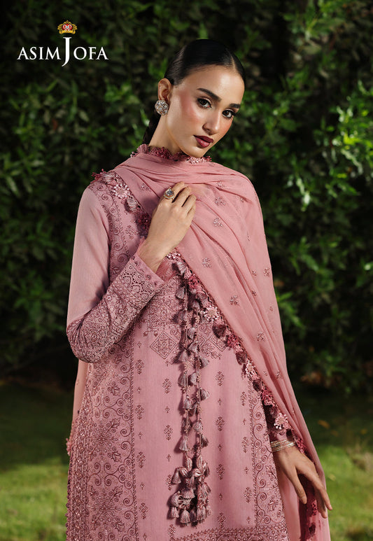 AJULC-03 Embroidered Paper Cotton Unstitched 3 Pcs