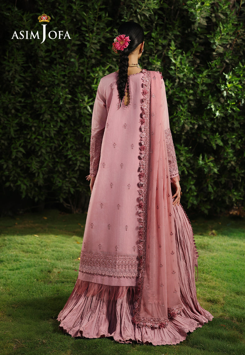 AJULC-03 Embroidered Chikankari Unstitched 3 Pcs