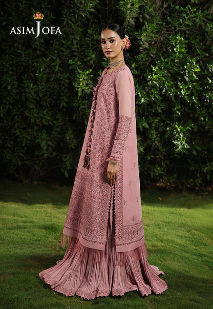 AJULC-03 Embroidered Chikankari Unstitched 3 Pcs