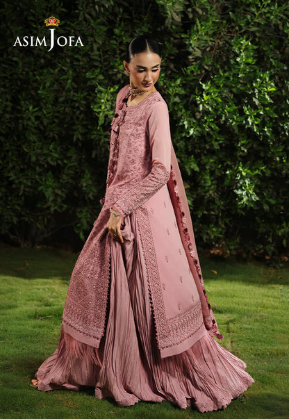 AJULC-03 Embroidered Chikankari Unstitched 3 Pcs