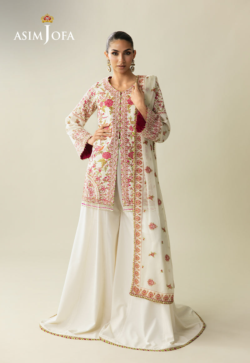 AJULM-06 Embroidered Velvet Unstitched 3 Pcs