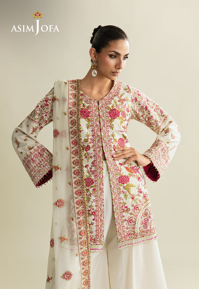 AJULM-06 Embroidered Velvet Unstitched 3 Pcs