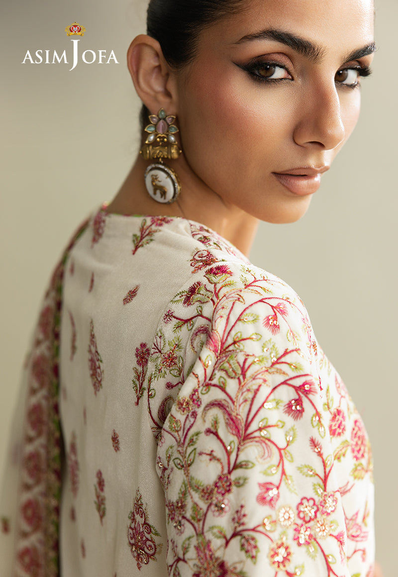 AJULM-06 Embroidered Velvet Unstitched 3 Pcs