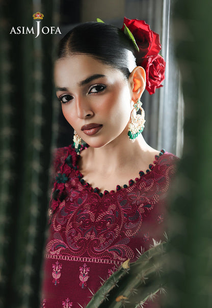 AJULC-04 Embroidered Chikankari Unstitched 3 Pcs