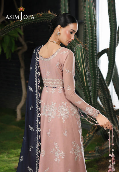 AJULC-02 Embroidered Chikankari Unstitched 3 Pcs
