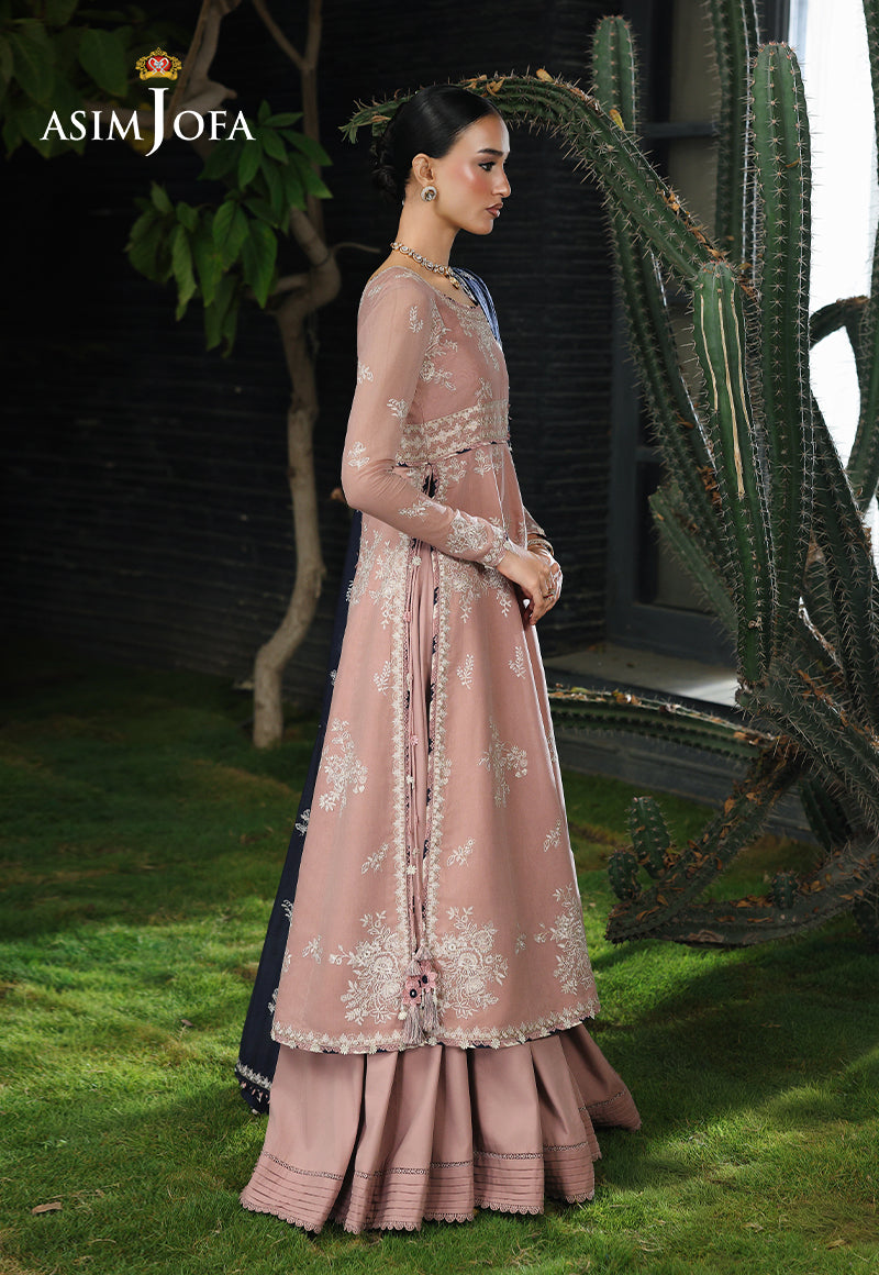 AJULC-02 Embroidered Chikankari Unstitched 3 Pcs