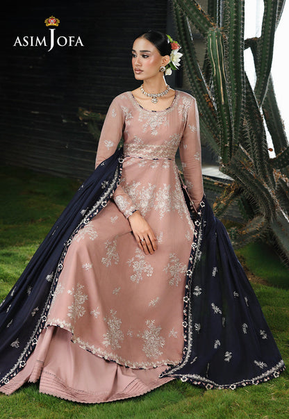 AJULC-02 Embroidered Chikankari Unstitched 3 Pcs