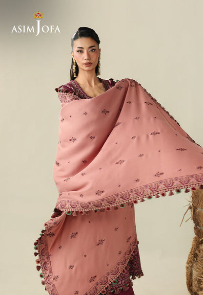 AJULK-06 Embroidered Rod Unstitched 3 Pcs