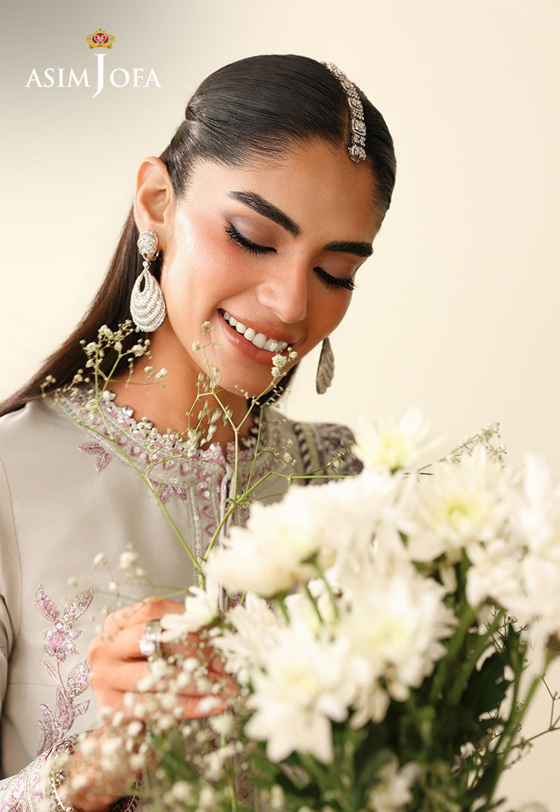 AJULIH-09 Embroidered Boski Silk Unstitched 3 Pcs