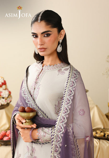 AJULIH-09 Embroidered Boski Silk Unstitched 3 Pcs